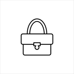 handbag icon. women bag sign on white background. vector illustration EPS 10