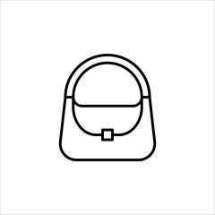 handbag icon. women bag sign on white background. vector illustration EPS 10