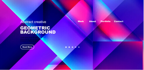 Dynamic triangle design with fluid gradient colors abstract background