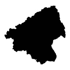 Obraz premium Elbasan county map, administrative subdivisions of Albania. Vector illustration.
