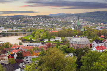 Aerial view of Trondheim