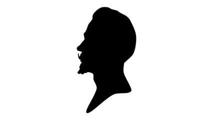 Alexander Scriabin silhouette