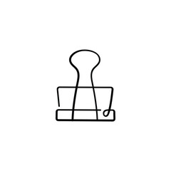 Paperclip Line Style Icon Design