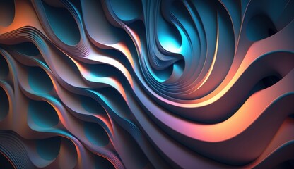 Obraz premium 3D Abstract Background, Generative AI