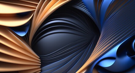 Abstract 3D Background, Generative AI