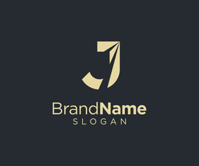Letter J logo design for various types of businesses and company. Luxury and elegant Letter J