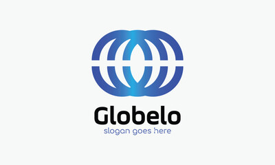 Infinity circle chain logo vector link connection technology