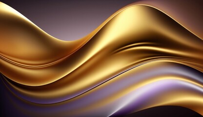 Elegant Silk Wave Background, Generative AI