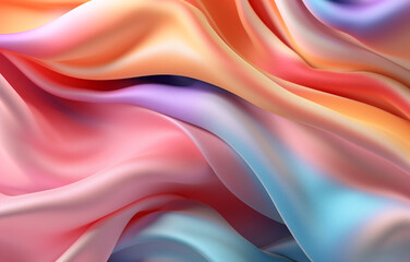 Obraz premium Abstract silk background made with AI generative technology 