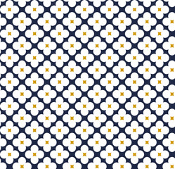 Seamless Textile Rotary Print Design