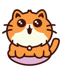 Cute Cat Cartoon illustration