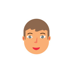 People flat icon avatar illustration