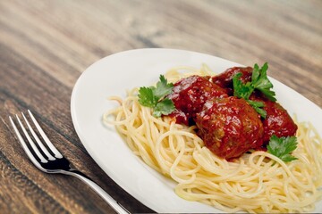 Homemade tasty fresh dish on desk