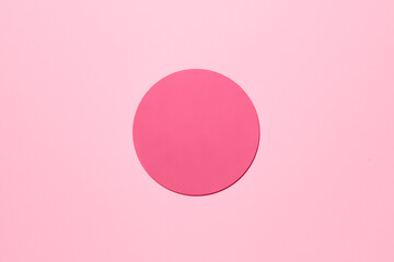 Paper pink background with shaped elements.