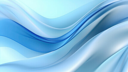 Abstract soft shiny blue wavy line background graphic design. Modern blurred light curved lines banner template