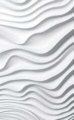 Obraz premium Silver gray colored wavy 3d lines background.