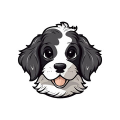 Cute Cartoon Dog Vector Illustration