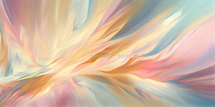 Abstract wallpaper background design in pastel colors (Generative AI)