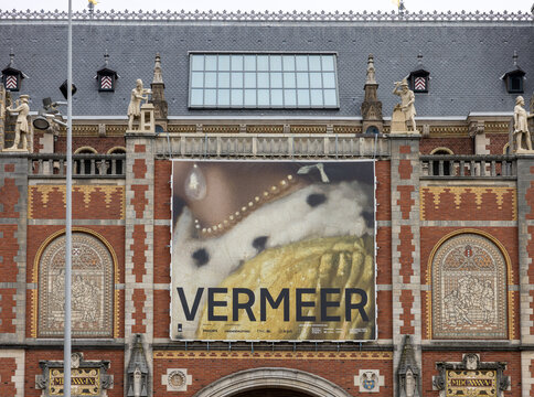 The Rijksmuseum in Amsterdam - the largest exhibition on Dutch painter Johannes Vermeer ever - displaying 28 of his masterpieces