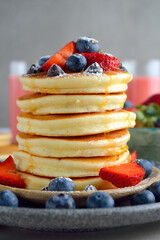 Pancakes with berries