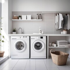 a Laundry Room with Washer and Drye
