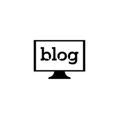 Blog icon isolated on transparent background
