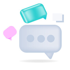 Speech booble icon for web concept