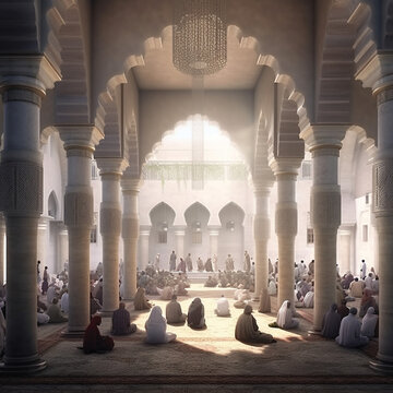 interior of the mosque