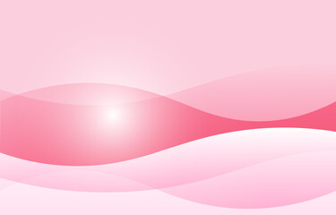 Soft light pink color background with curve wave pattern graphics illustration for Abstract Modern Presentation	