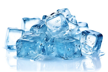 Ice cubes, isolated on white