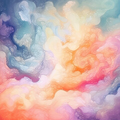 Fototapeta na wymiar abstract colorful background with Clouds,smoke Ai Generative