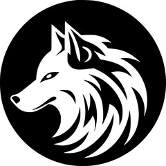 Wolf | Minimalist and Simple Silhouette - Vector illustration