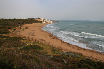 mediterranean sea in selinunte in sicily (italy)