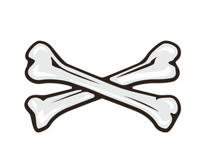 Crossed bones vector illustration