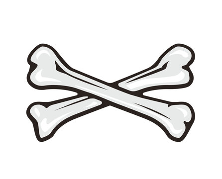 Crossed bones vector illustration