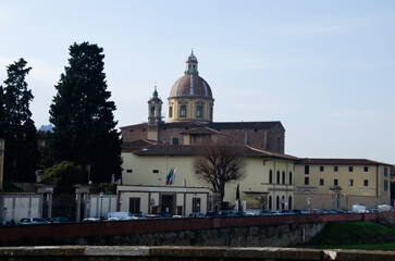 Architecture in old town of Florence, Italy.