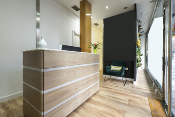 Information desk in a beauty center