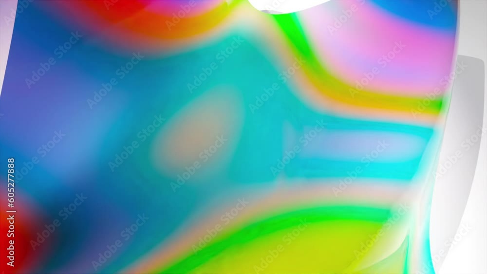 Poster creative colorful waves. computer generated 3d render