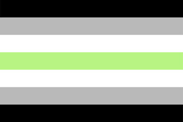 Obraz premium Agender Pride Flag. Symbol of Agender Community.