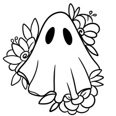 Halloween Ghost Illustration