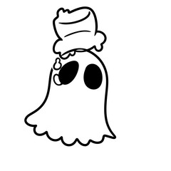 Halloween Ghost Illustration