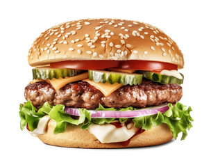 Grilled Cheeseburger PNG - Transparent Background