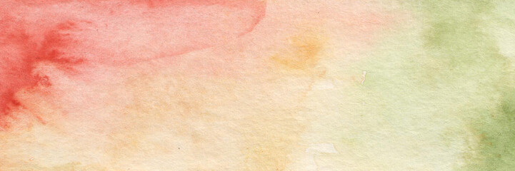 Watercolor red-yellow green background. Flag. Africa. freedom day. Juneteenth.