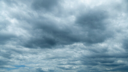 Background of gray clouds in the sky