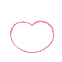 pink heart chalk 