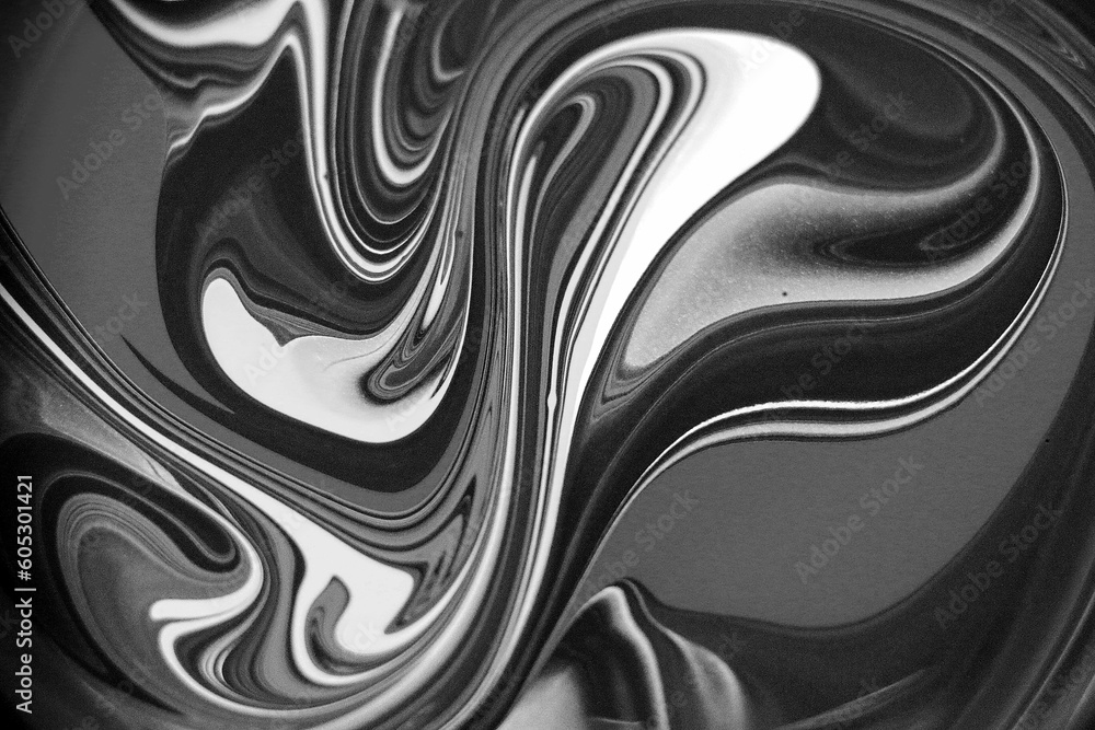 Poster closeup view of an abstract graphic image with wavy patterns