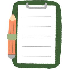 A drawing of cute medical document chart