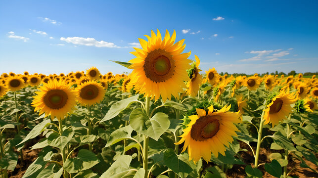 Sunflower field Generative AI