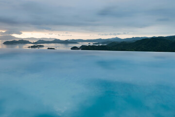 Swimming pool connected to the sea