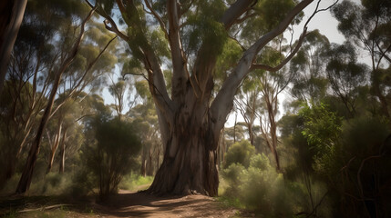 Fototapeta na wymiar majestic Eucalyptus Tree Generative AI